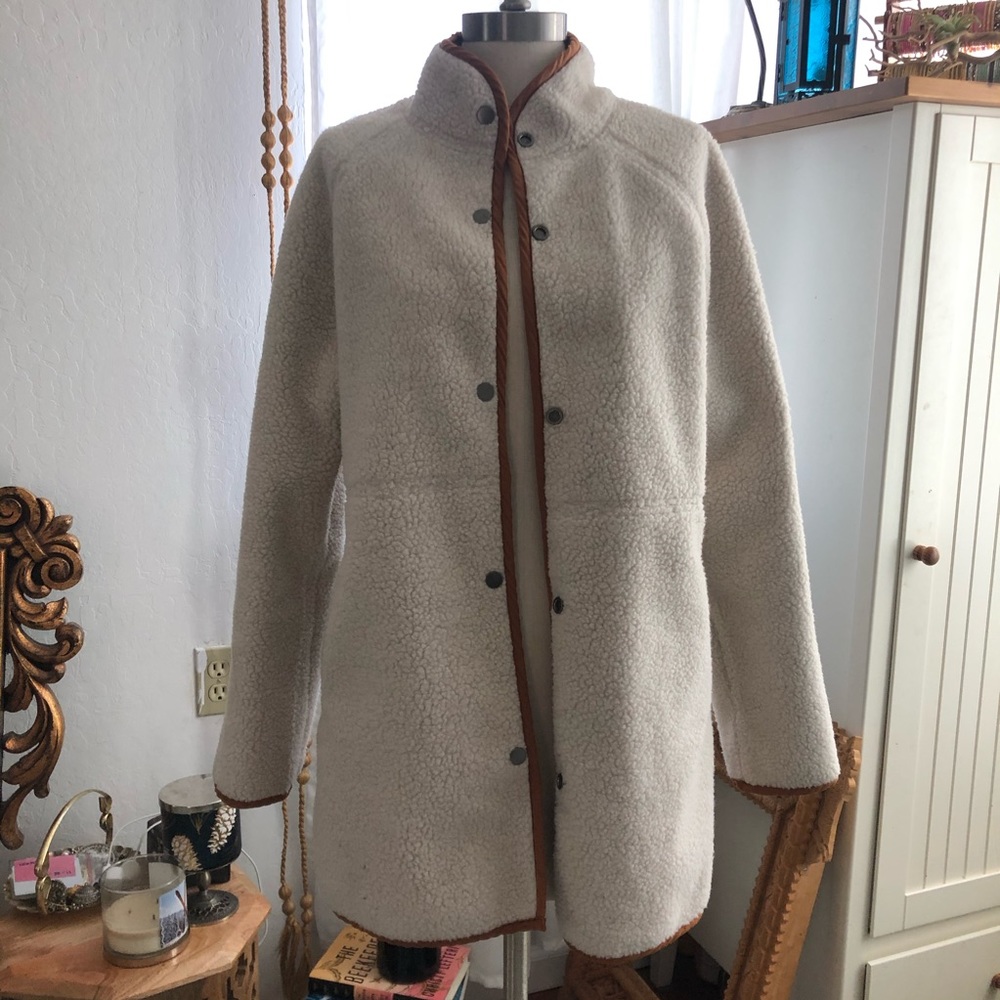 Shearling coat jacket